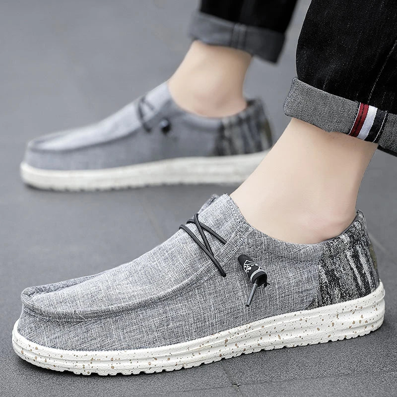 Summer Light Dude Shoes Men Canvas Casual Shoes 2023 Breathable Comfortable New Big Size 48 49 50 Dropshipping