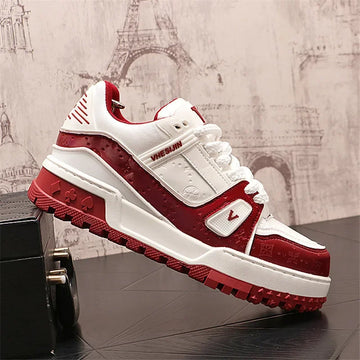 Designer Wedding Party Men Shoes Autumn Fashion Casual Sneakers Man Thick Bottom Walking Office Leisure Loafers Shoes for Men