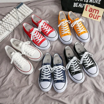 Unisex Casual Canvas Flat Shoes Spring Summer Breathable Rubber Sole Comfortable Slip-On Adults Flat Heel Fashionable Trendy